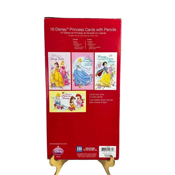 Disney Princess Cards With Pencils Set For Ages 3+ - Picture 3 of 5